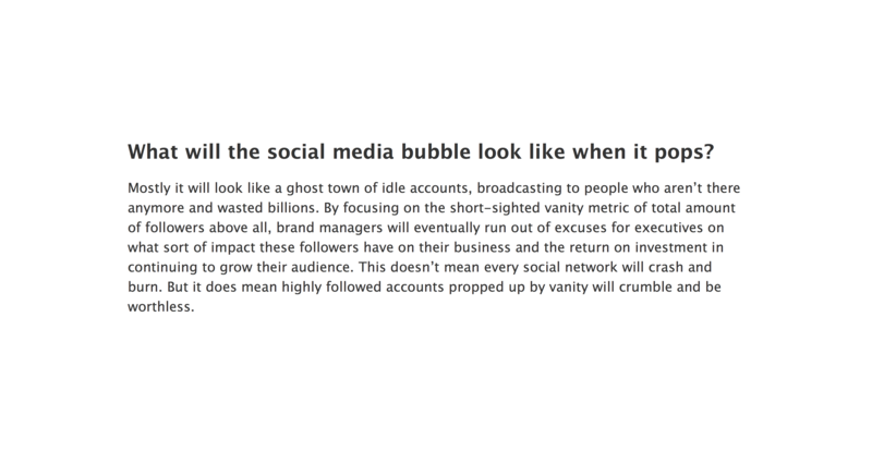 What will the social media bubble look like when it pops?