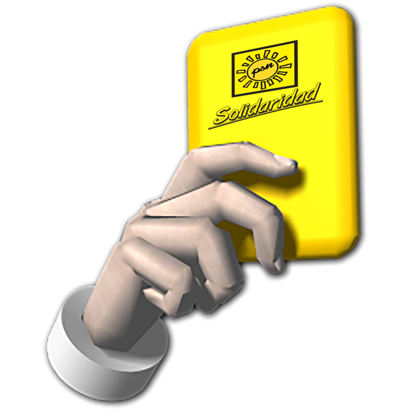 Yellow Card / Solidarity Card Issued by Castañeda, 2015
