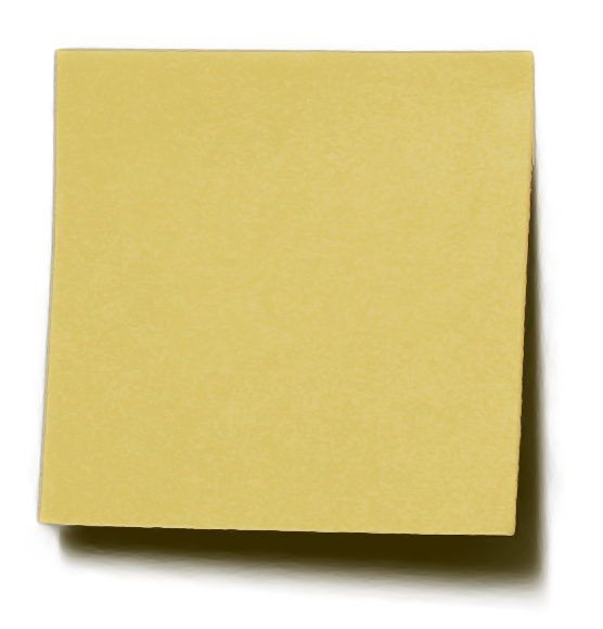 Post it note transparent