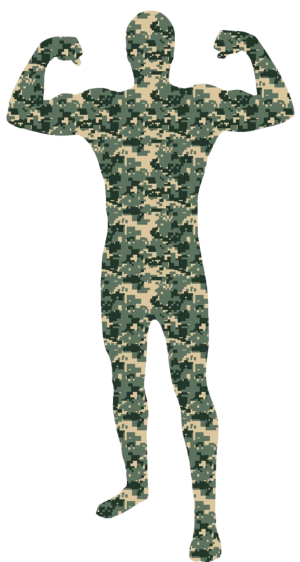 Camouflage skin suit for adults bc 808258