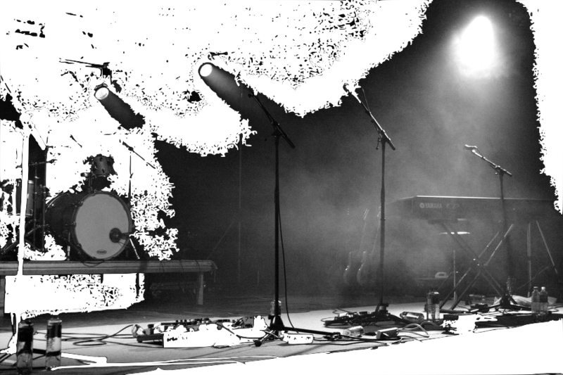Empty stage